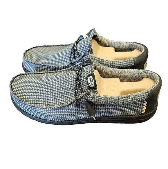 Hey Dude Wally Sport Mesh Charcoal Gray Slip-On Shoes NEW - Picture 4 of 6